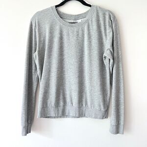 H&M Divided Heather Grey Light Terry Long Sleeve Shirt Small